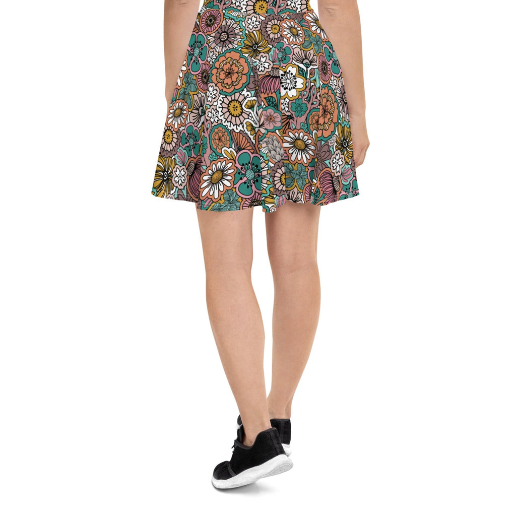 Sticker Book Flower Fields - Skater Skirt