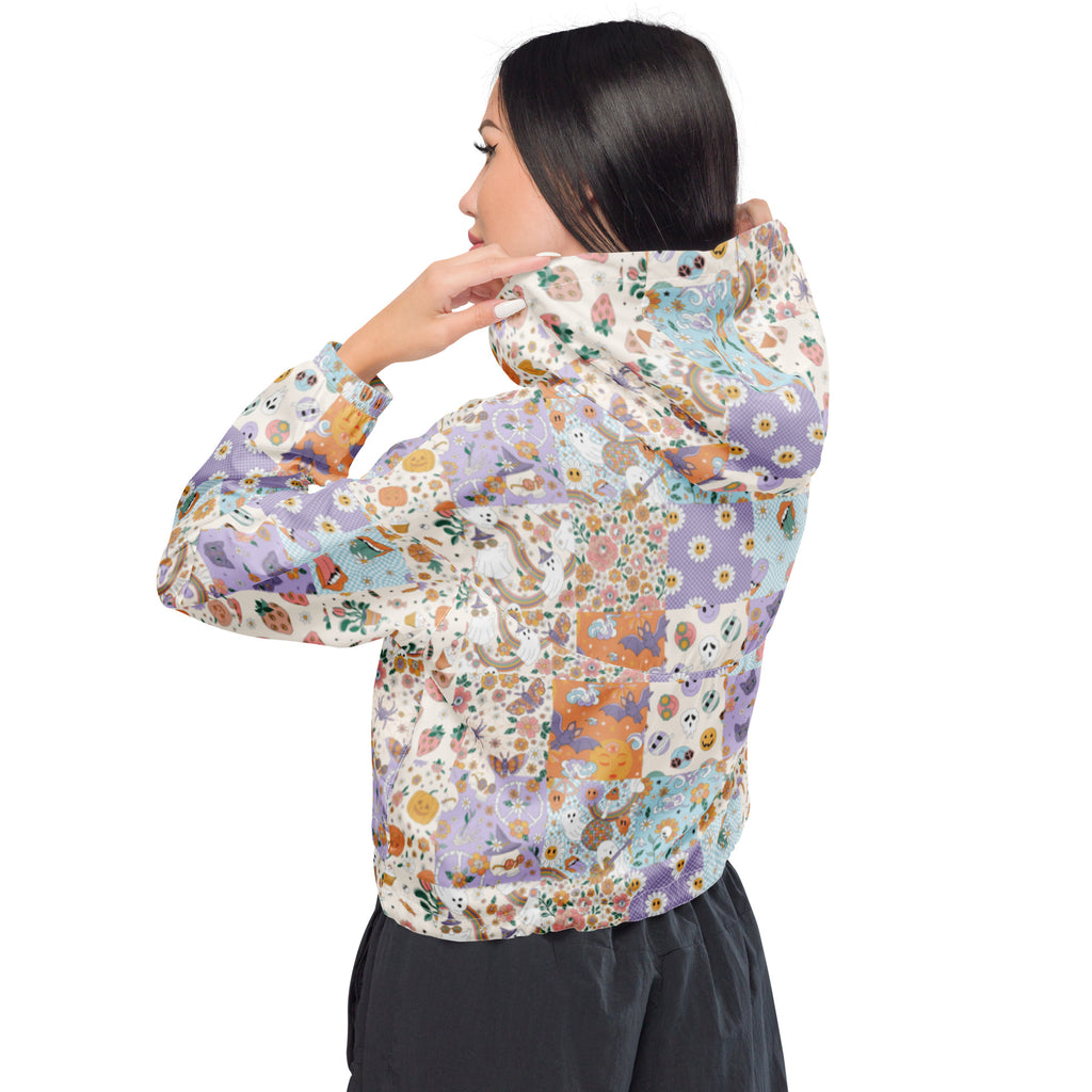 Halloween Quilt Style - Women’s cropped windbreaker