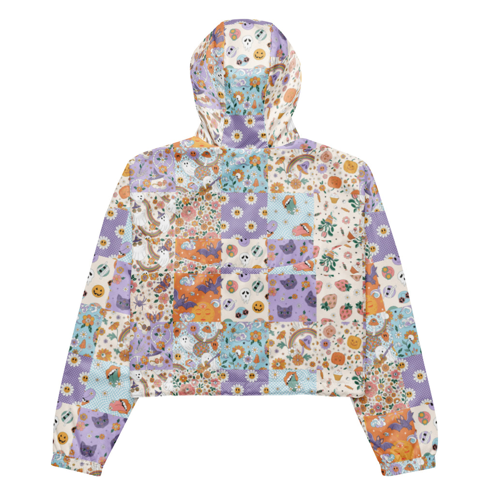 Halloween Quilt Style - Women’s cropped windbreaker