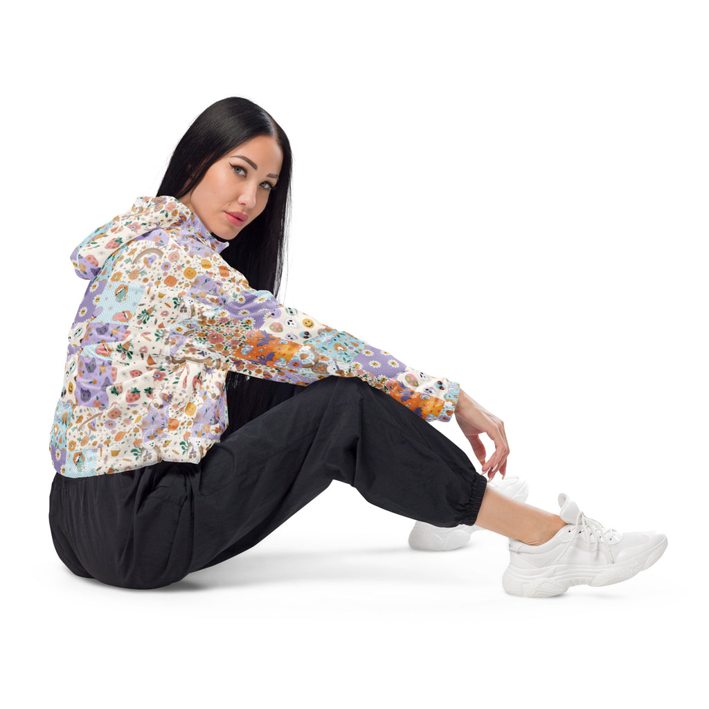 Halloween Quilt Style - Women’s cropped windbreaker