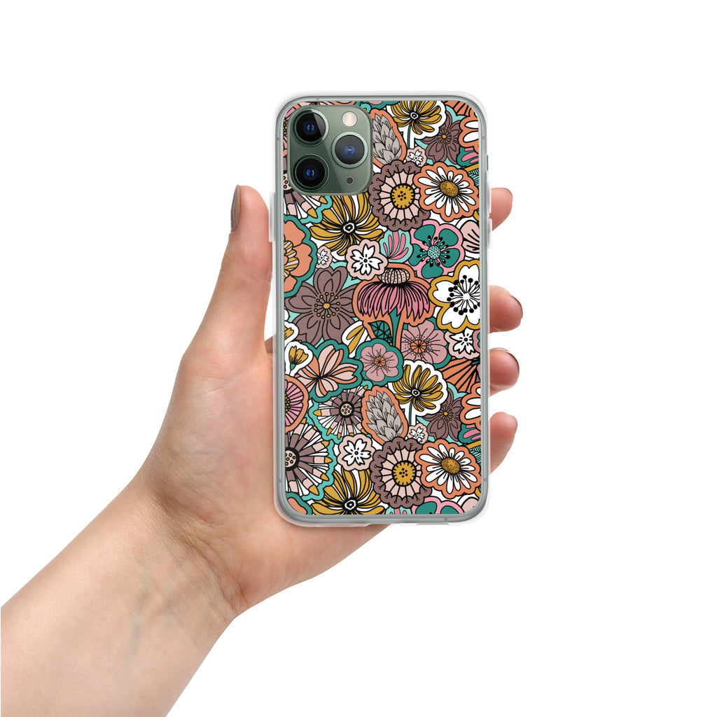 Sticker Book Flower Fields - Clear Case for iPhone®