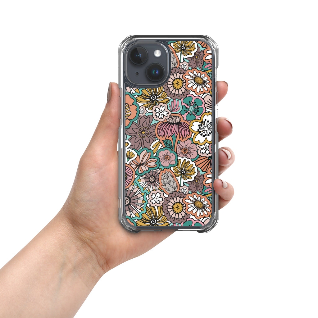 Sticker Book Flower Fields - Clear Case for iPhone®