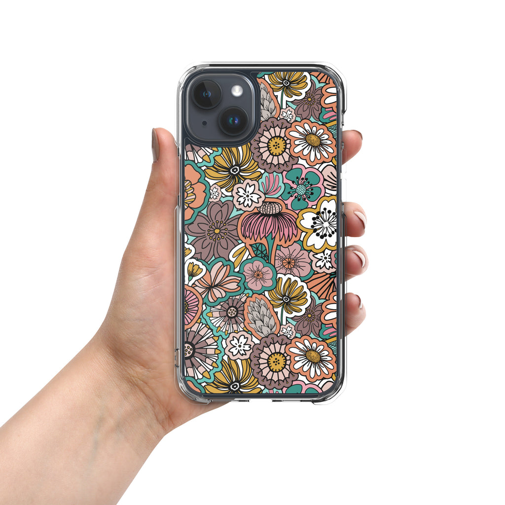 Sticker Book Flower Fields - Clear Case for iPhone®