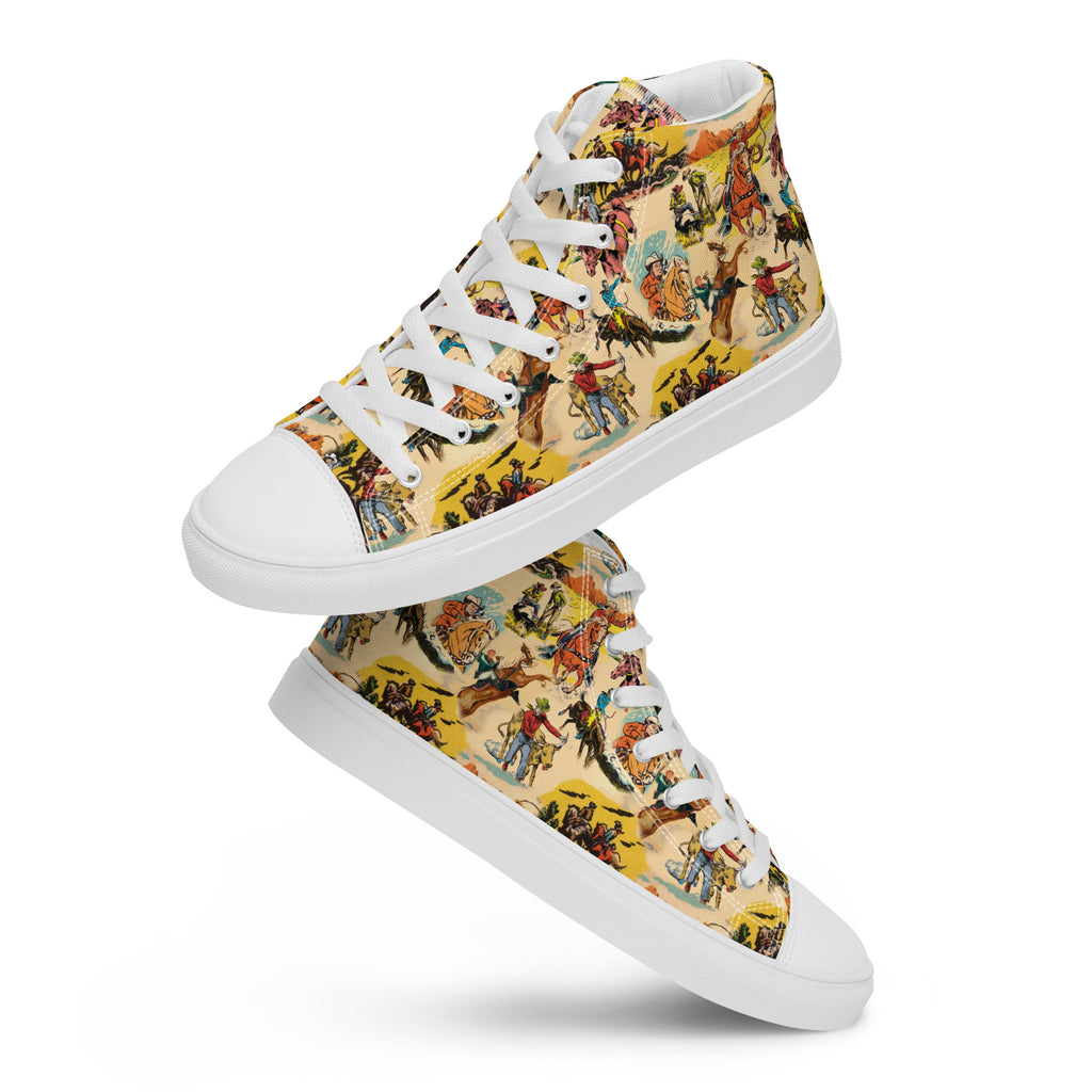 Vintage Cowboy - Women’s high top canvas shoes