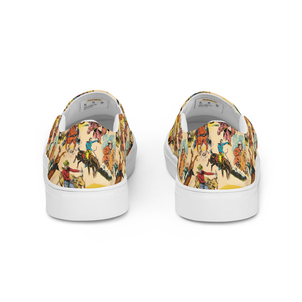 Vintage Cowboy - Women’s slip-on canvas shoes